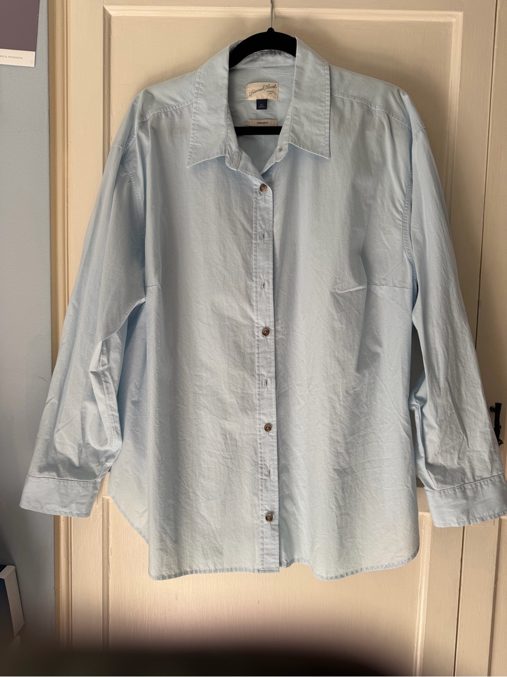 Light Blue Woman’s Button-Up Shirt